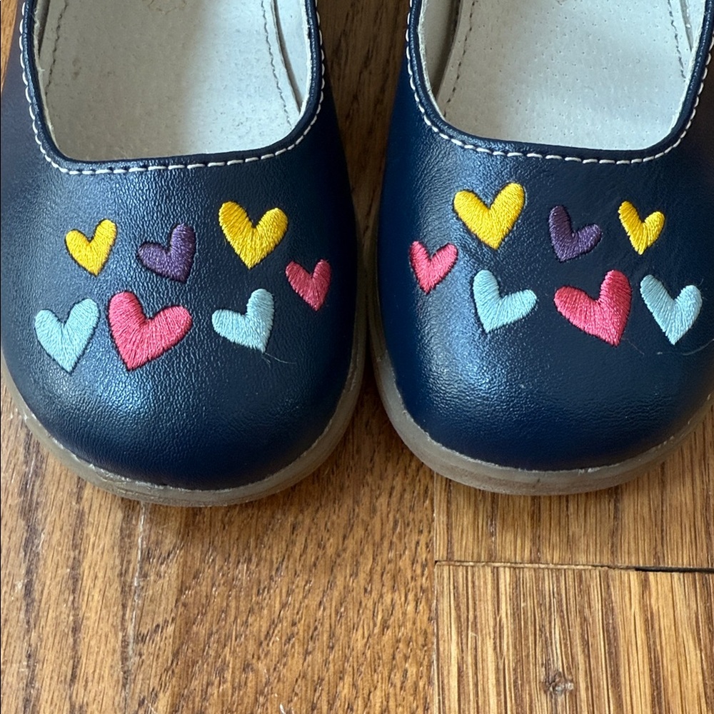 See Kai Run Girls Heart Embellished Mary Jane Shoes - Navy - Picture 6 of 6